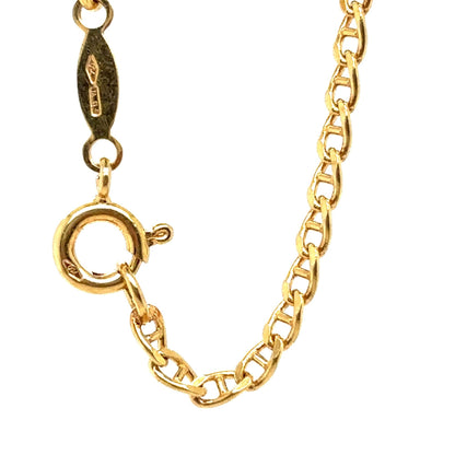 14K Solid Gold Chain Necklace 19 3/4" Spring Clasp 7.2g