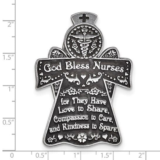 GOD BLESS NURSES Angel Visor Clip