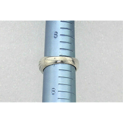 Sterling Silver Cubic Zirconia Band Ring 8.7g Size 7