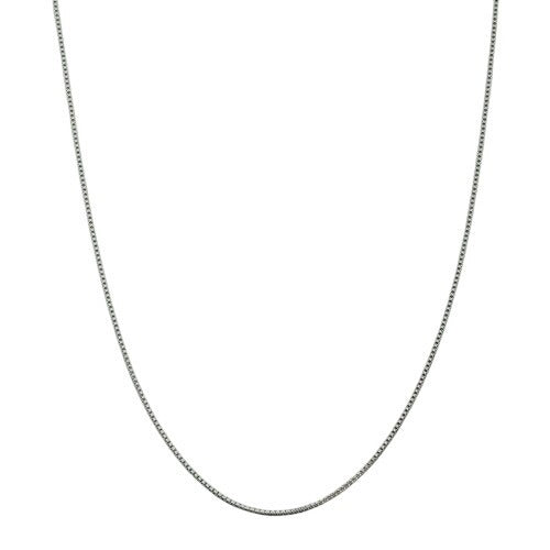 Sterling Silver 1.25mm Box Chain Necklace 18"