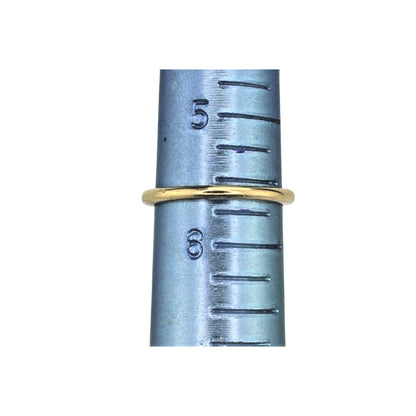 1/4 Ct Diamond Solitaire Ring In 14K Yellow Gold With White Gold Prong Setting Size 5.5