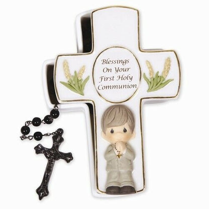 Precious Moments Blessings First Holy Communion Boy Rosary Box