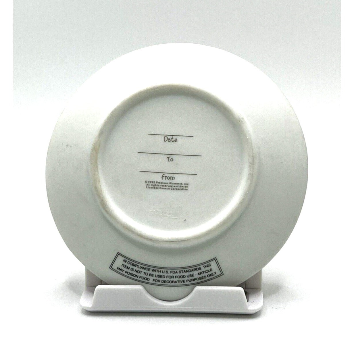 Precious Moments Porcelain Plate I Believe In The Old Rugged Cross