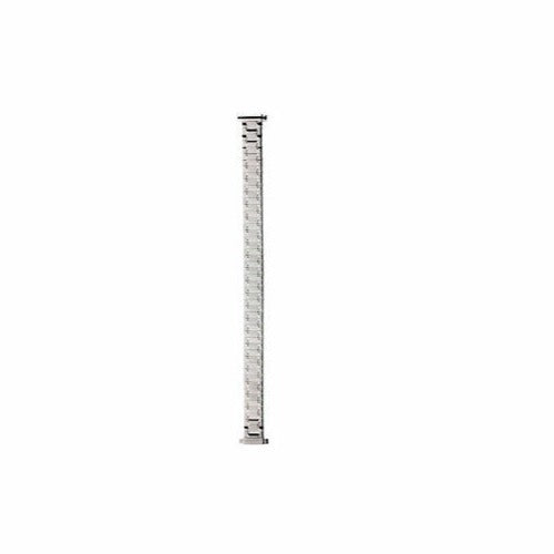 Ladies 10-14mm Silver Straight, Spring End-Expansion Watch Band