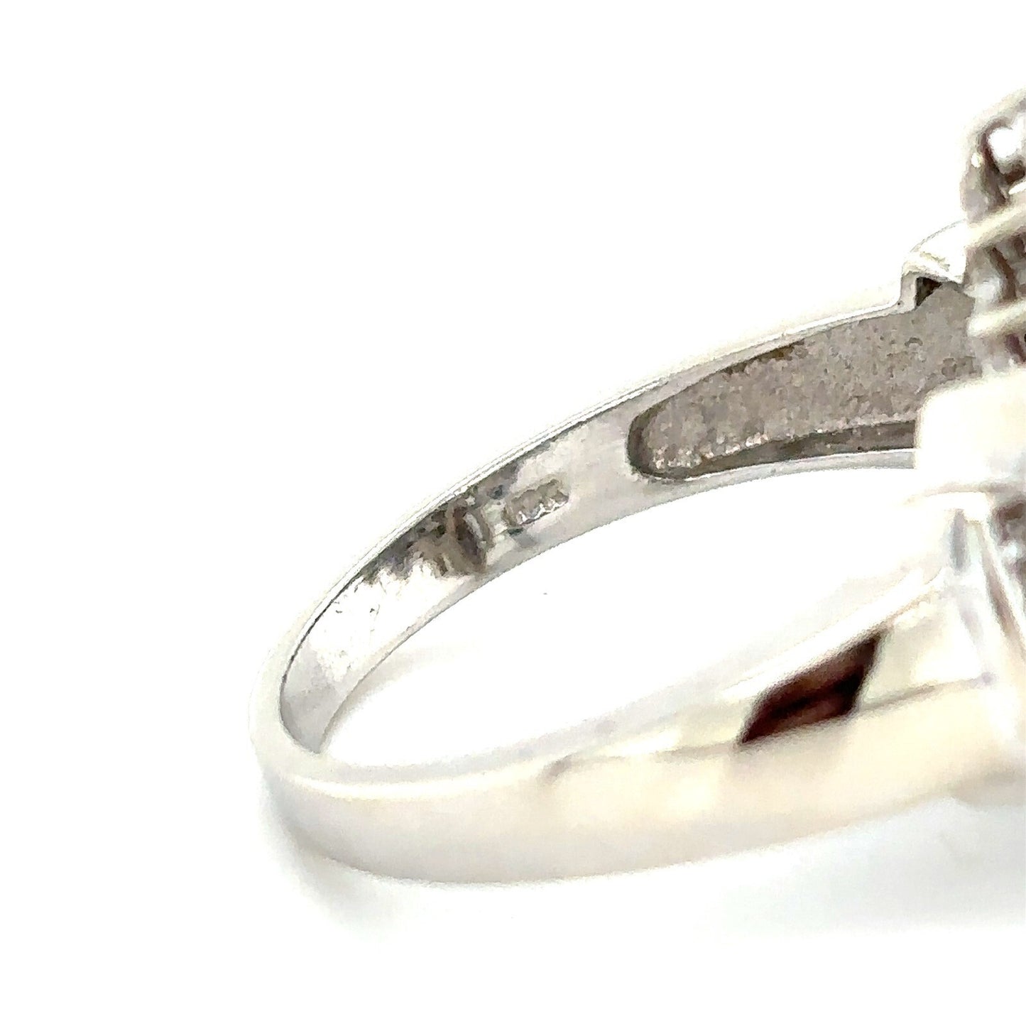 10K White Gold 1/2 ctw Diamond Ring 5.0g Size 8