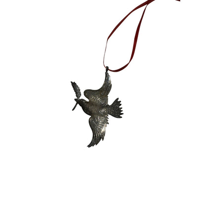 Hand & Hammer Sterling Silver Winged Dove Christmas Ornament With Box