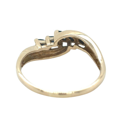 14k Yellow Gold Sapphire Size 10.75 Ring 3.7g