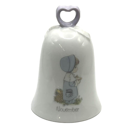 Precious Moments Porcelain Bell Month of November