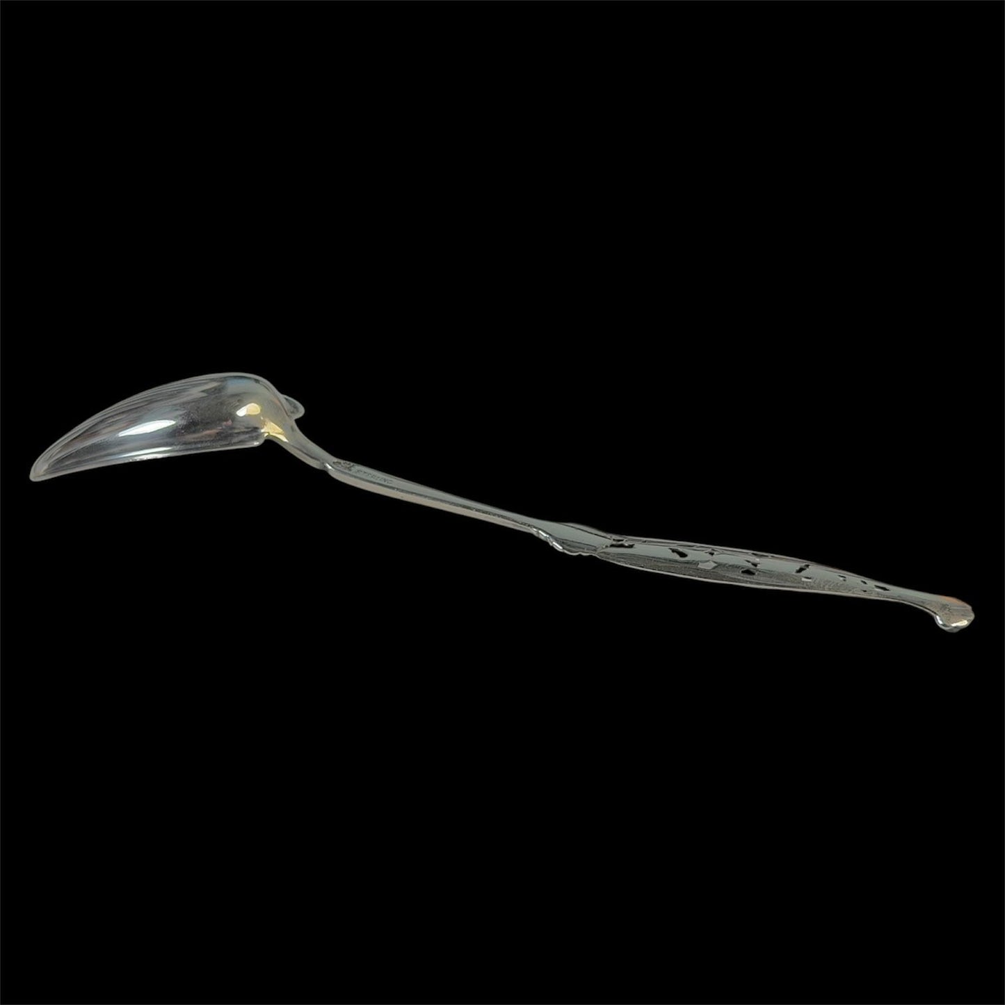 Sugar Spoon GW Shovel Shell 6 3/8" Sterling Silver By Whiting Number 1 Pattern 1885