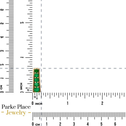10k Yellow Gold Emerald Journey Pendant 1.6g