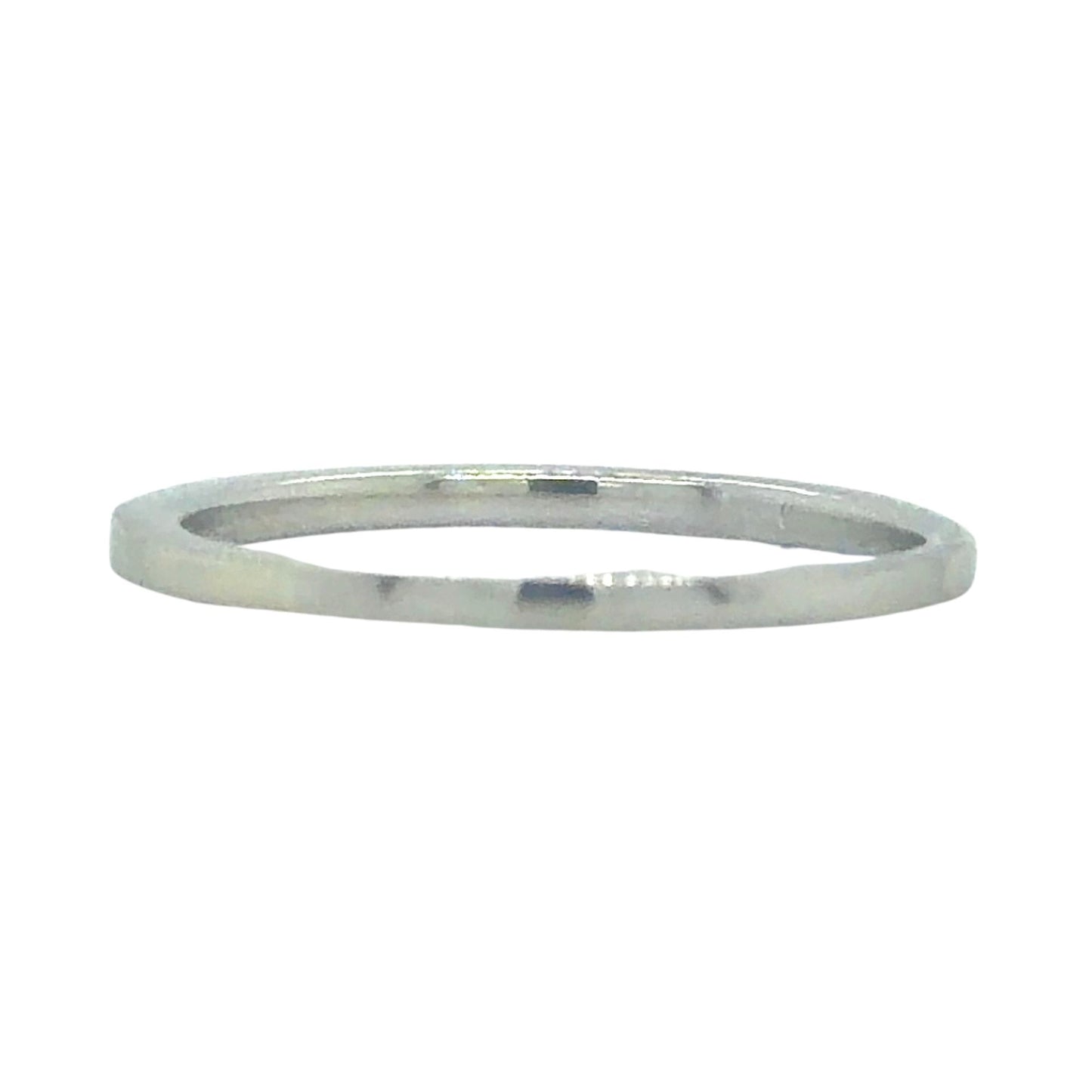 1/15ctw Diamond 14k White Gold Band Ring 1.5g Size 6.25