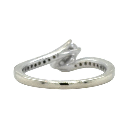 Ever Us 1/2ctw Diamond Two-Stone 14k White Gold Ring 3.2g Size 6.5