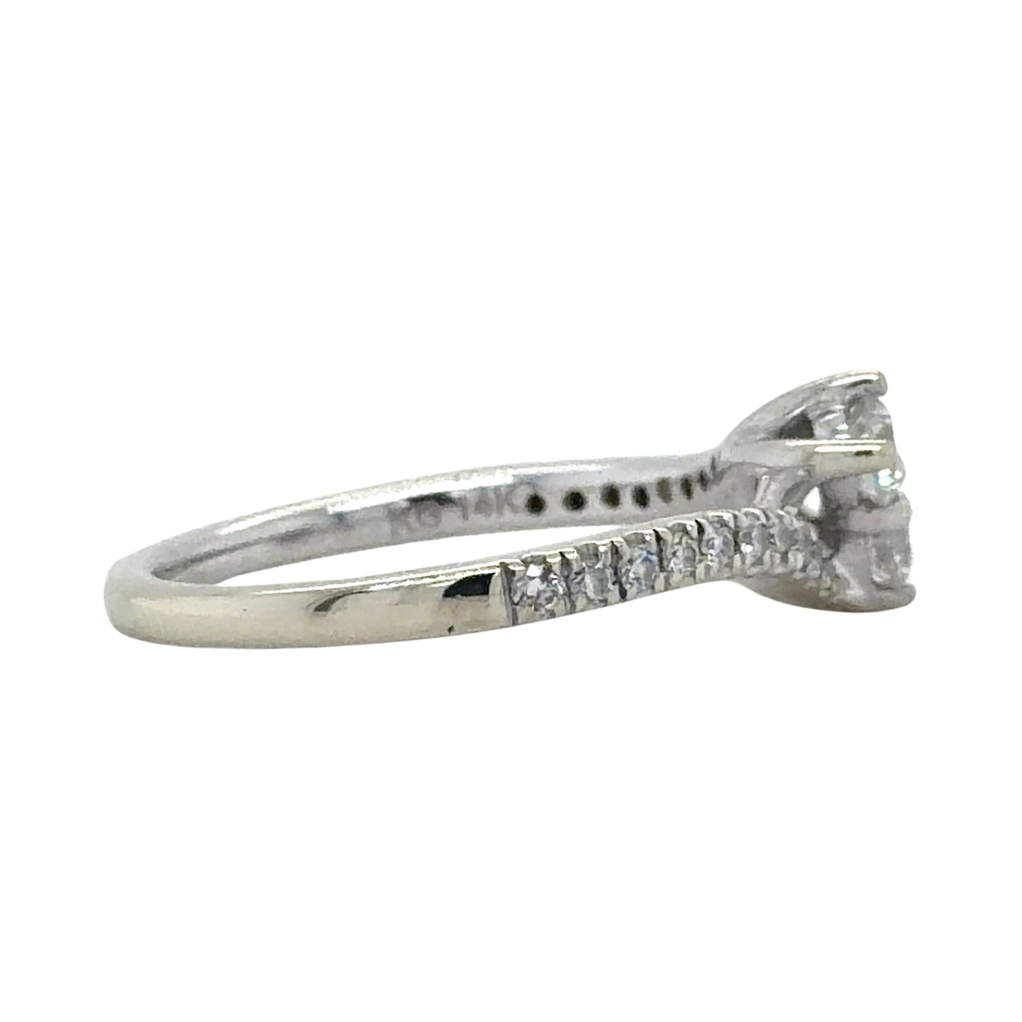 Ever Us 1/2ctw Diamond Two-Stone 14k White Gold Ring 3.2g Size 6.5