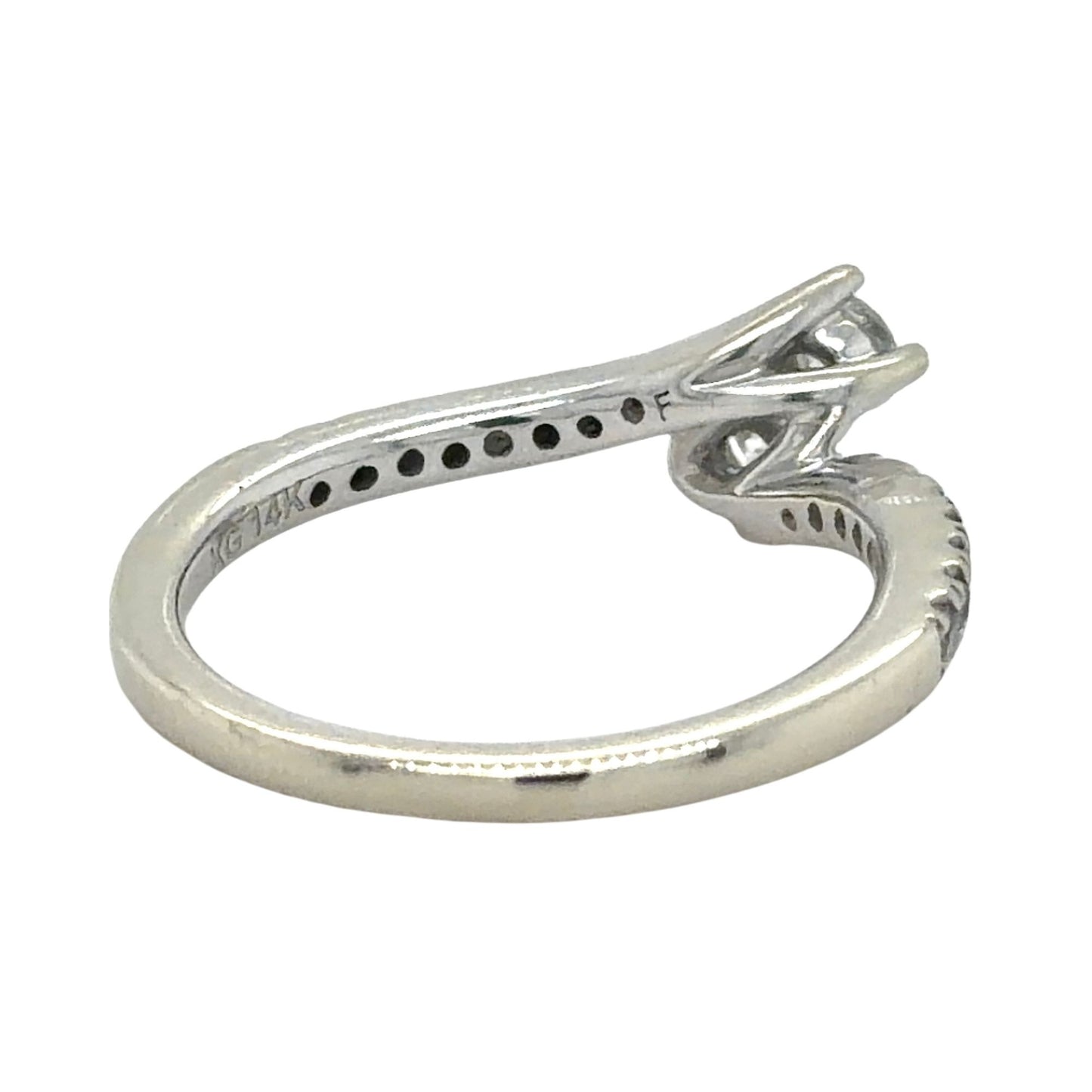 Ever Us 1/2ctw Diamond Two-Stone 14k White Gold Ring 3.2g Size 6.5