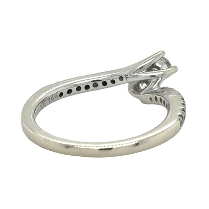 Ever Us 1/2ctw Diamond Two-Stone 14k White Gold Ring 3.2g Size 6.5