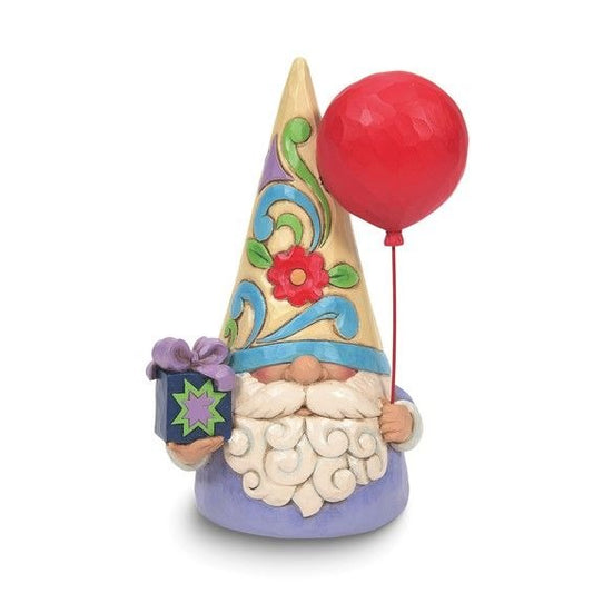 Jim Shore Heartwood Creek Hand-painted Stone Resin There's No Party like a Gnome Party Gnome Figurine