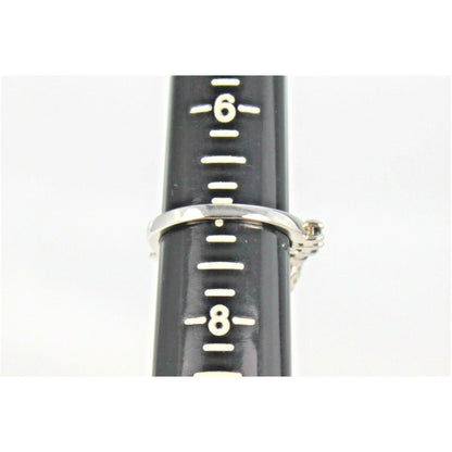 Topaz & Cubic Zirconia Cocktail Ring  .925 Sterling Silver 4.9g Size 7
