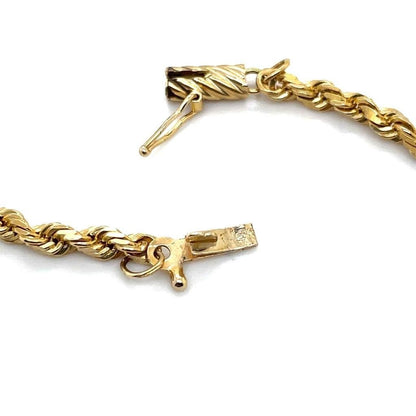 2.3mm 14k Yellow Gold Rope 18 Inch Chain Necklace 12.1g