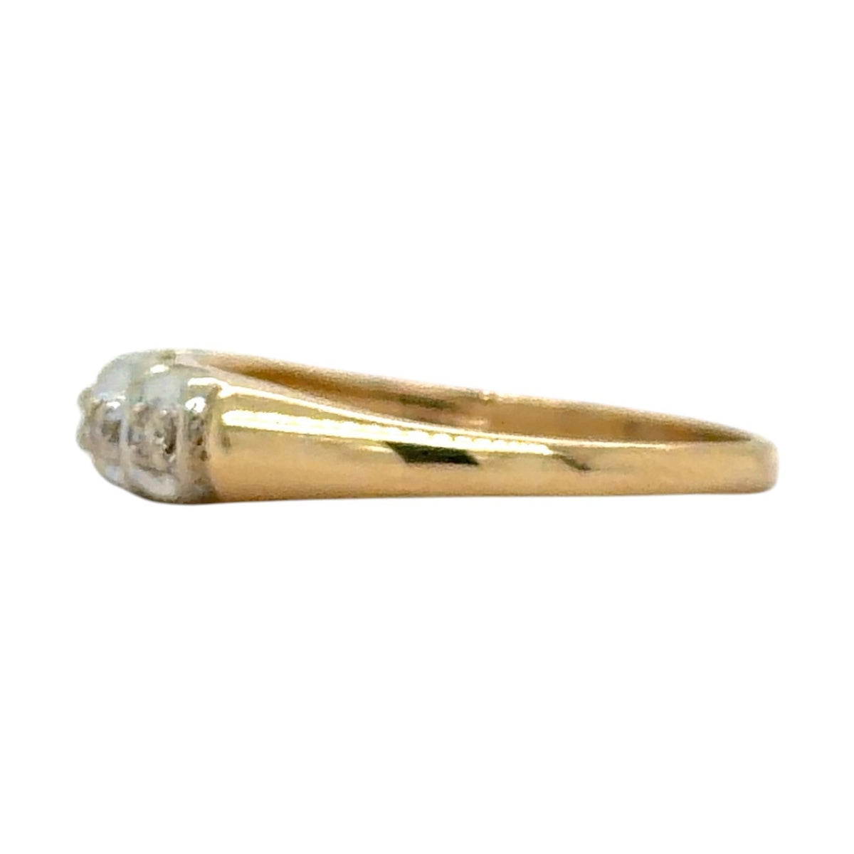 1/10ctw Diamond 14k Yellow Gold Band Ring 2.5g Size 7