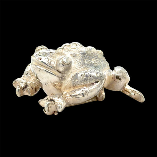 Tiffany & Co Vintage Sterling Silver Toad Frog Brooch Pin 12.1g