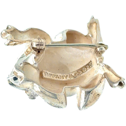 Tiffany & Co Vintage Sterling Silver Toad Frog Brooch Pin 12.1g