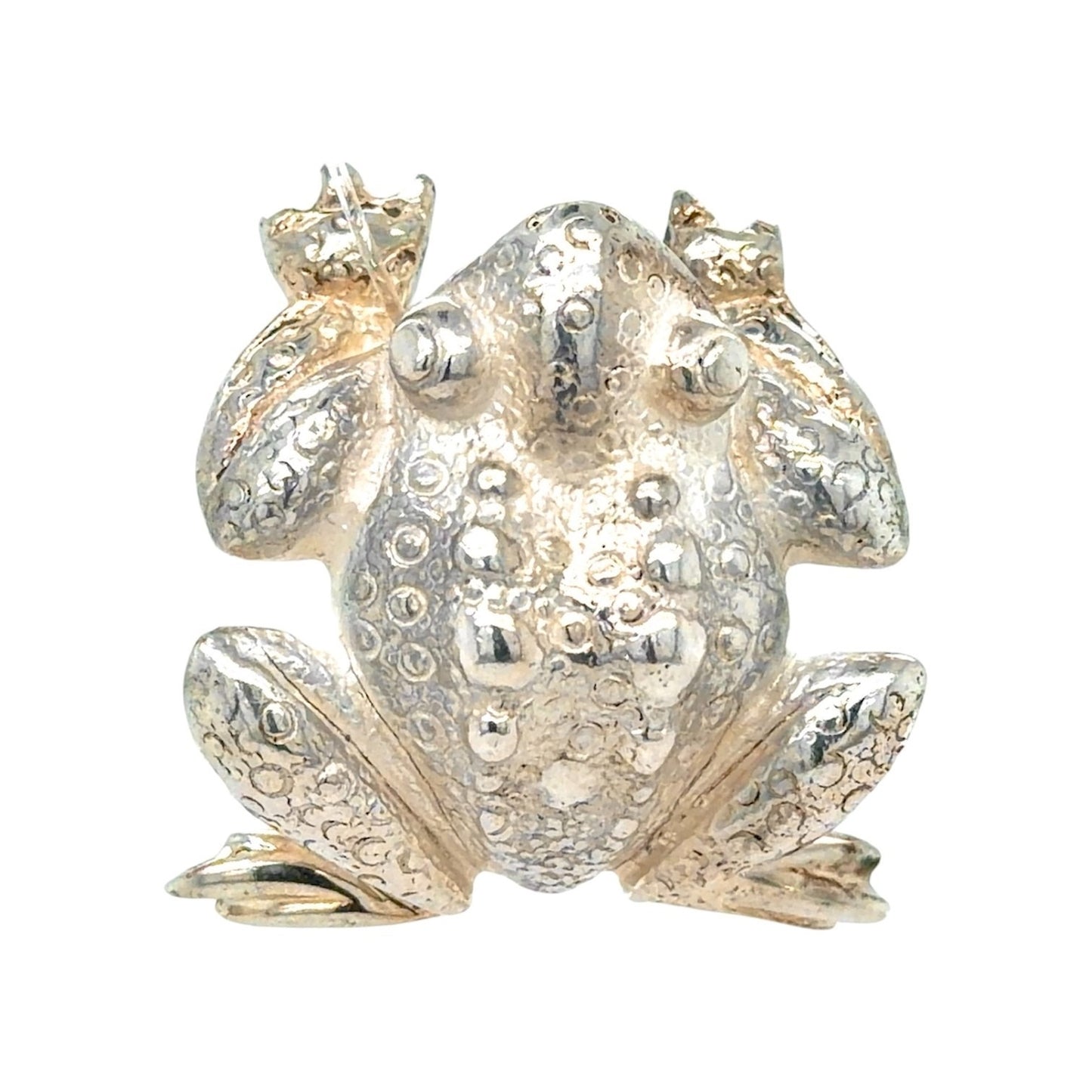 Tiffany & Co Vintage Sterling Silver Toad Frog Brooch Pin 12.1g
