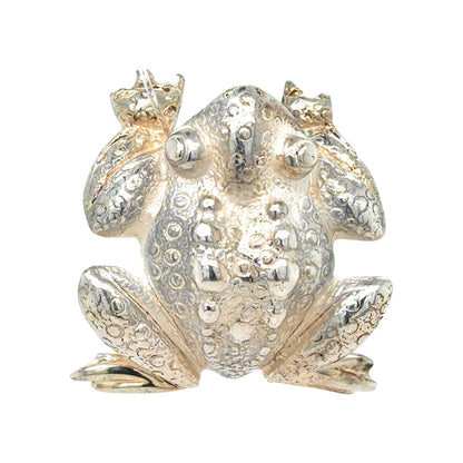 Tiffany & Co Vintage Sterling Silver Toad Frog Brooch Pin 12.1g