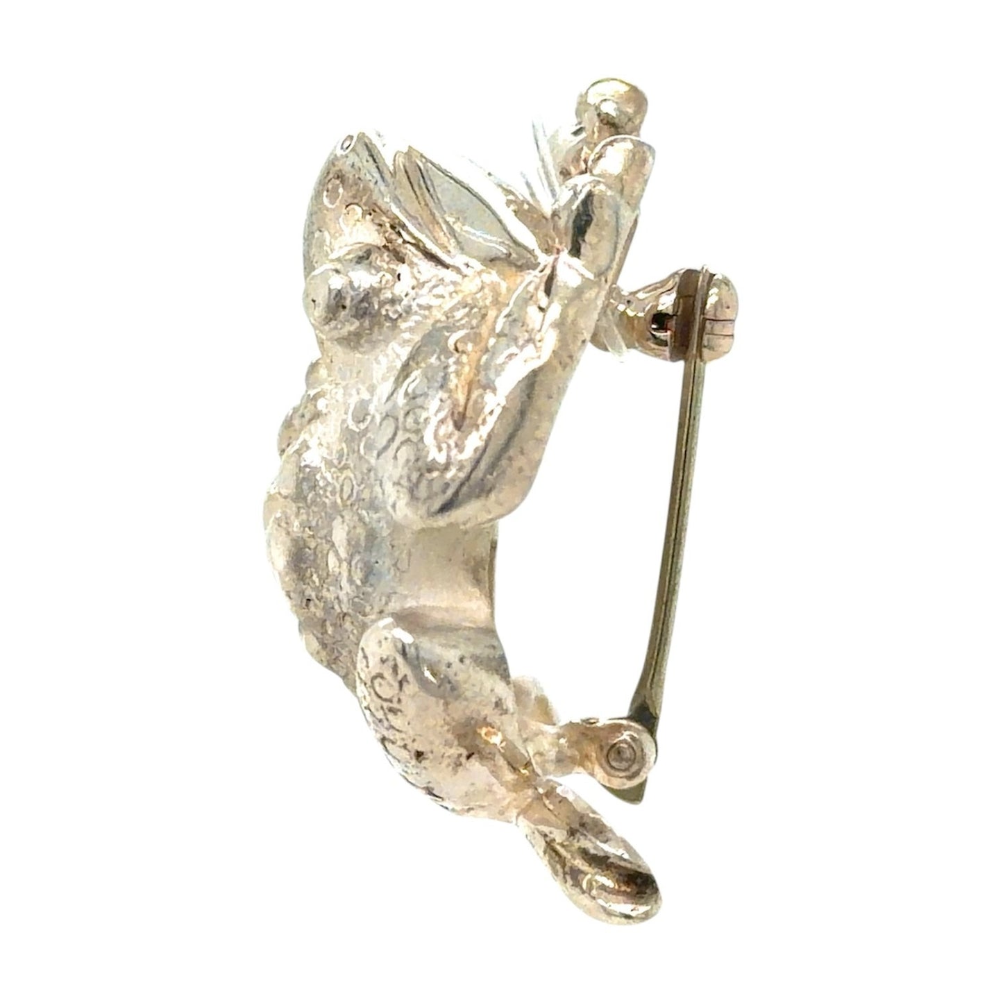 Tiffany & Co Vintage Sterling Silver Toad Frog Brooch Pin 12.1g