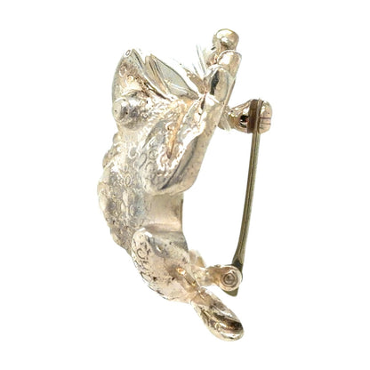 Tiffany & Co Vintage Sterling Silver Toad Frog Brooch Pin 12.1g