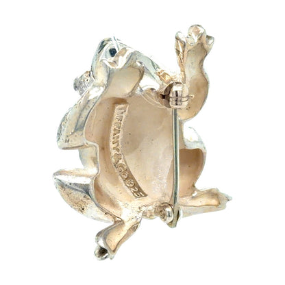 Tiffany & Co Vintage Sterling Silver Toad Frog Brooch Pin 12.1g