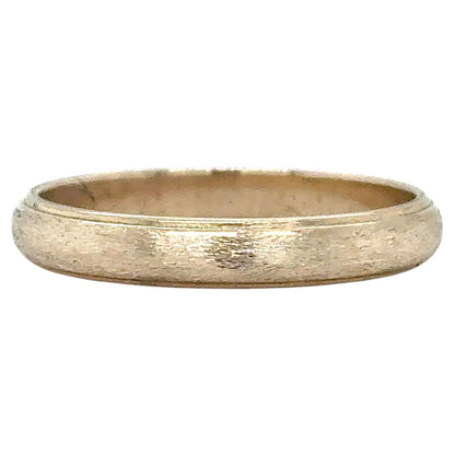 14k Yellow Gold 3.3mm Wedding Band Ring 2.8g Size 8