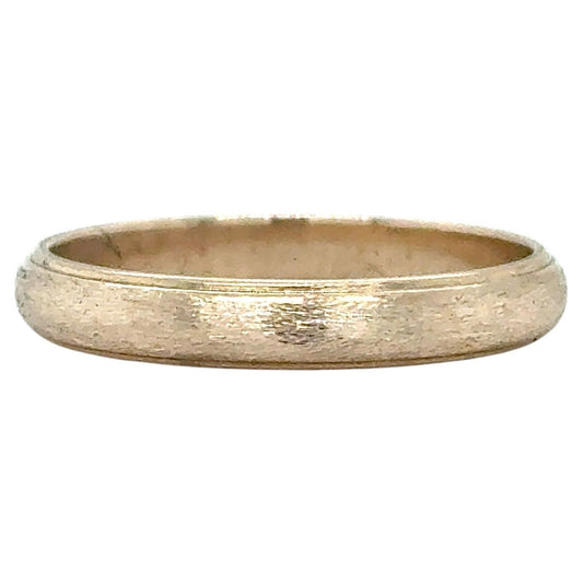 14k Yellow Gold 3.3mm Wedding Band Ring 2.8g Size 8