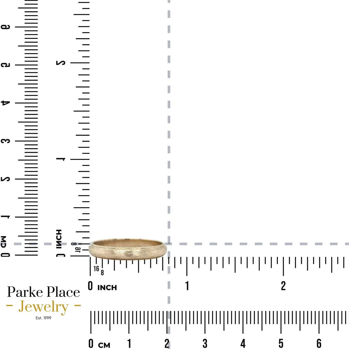 14k Yellow Gold 3.3mm Wedding Band Ring 2.8g Size 8