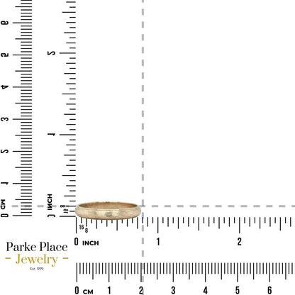 14k Yellow Gold 3.3mm Wedding Band Ring 2.8g Size 8