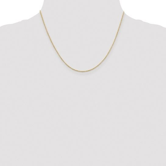 Gold Plated Sterling Silver 1.10mm Cable Chain Necklace 18 Inches
