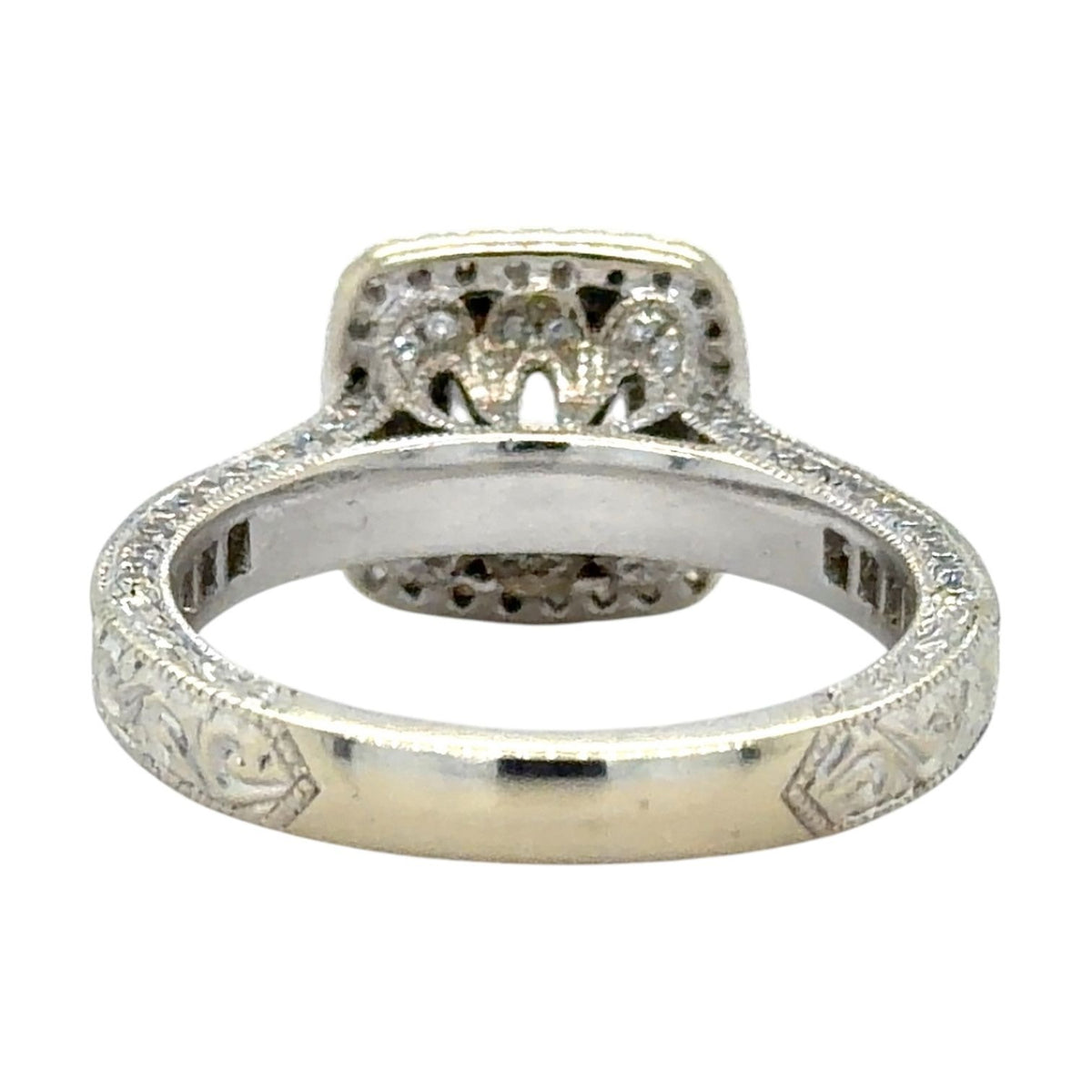 1 1/4ctw Diamond Engagement Ring 14k White Gold 5.4g Size 6.5