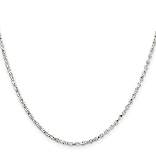 Sterling Silver 1.6mml Fancy Rolo Chain Necklace 18" 925