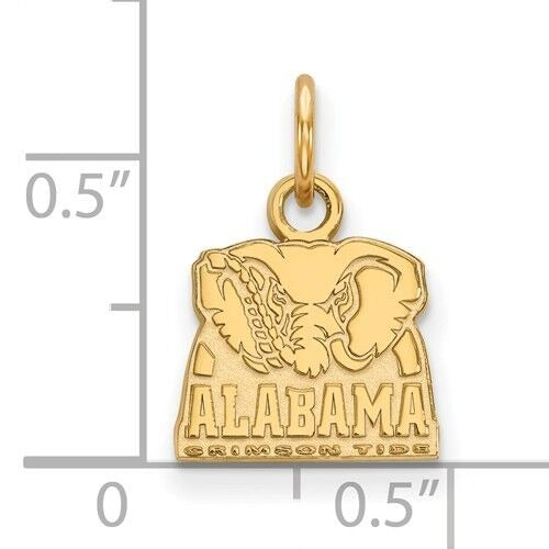 10K Yellow Gold Alabama Crimson Tide XS Pendant