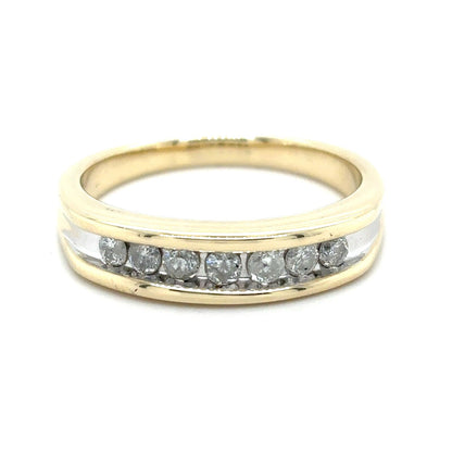 1/4ctw Diamond Band Ring 10k Yellow Gold 6.3g Size 10.5