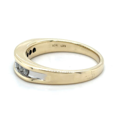 1/4ctw Diamond Band Ring 10k Yellow Gold 6.3g Size 10.5