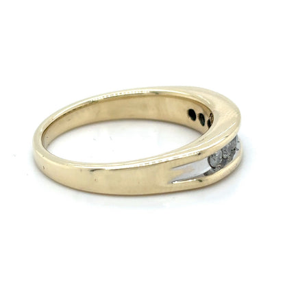1/4ctw Diamond Band Ring 10k Yellow Gold 6.3g Size 10.5