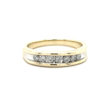 1/4ctw Diamond Band Ring 10k Yellow Gold 6.3g Size 10.5