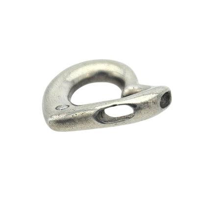 Vintage Heart Pendant With Diamond Accent .925 Sterling Silver 4.0g