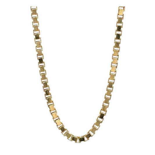 10k Yellow Gold 22 Inch Box Chain Necklace 3.6g