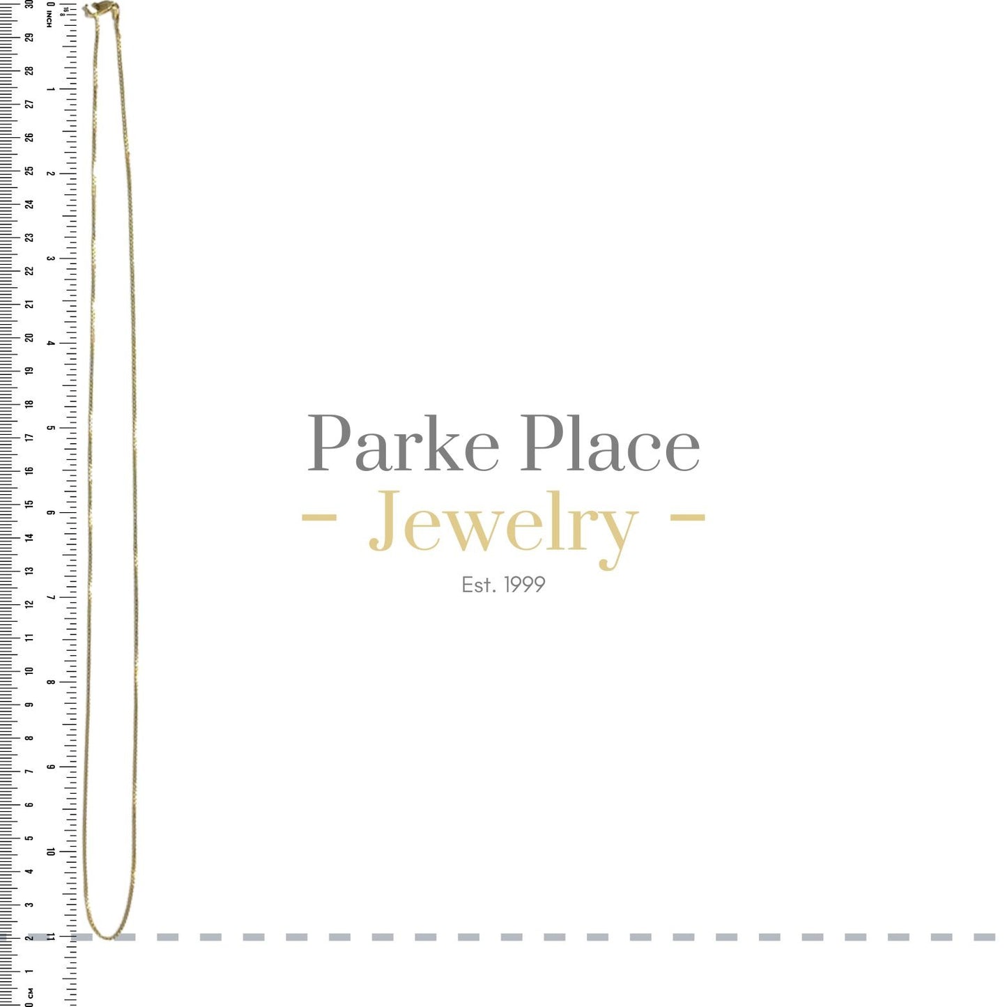 10k Yellow Gold 22 Inch Box Chain Necklace 3.6g