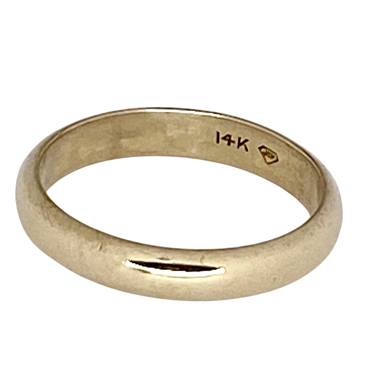 3.7mm Wedding Band Ring 14k Yellow Gold 3.9g Size 8.25