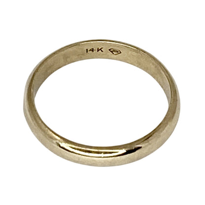 3.7mm Wedding Band Ring 14k Yellow Gold 3.9g Size 8.25