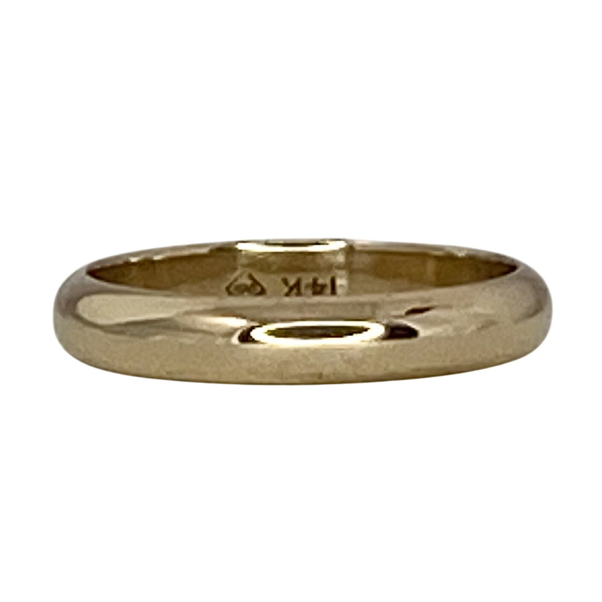 3.7mm Wedding Band Ring 14k Yellow Gold 3.9g Size 8.25