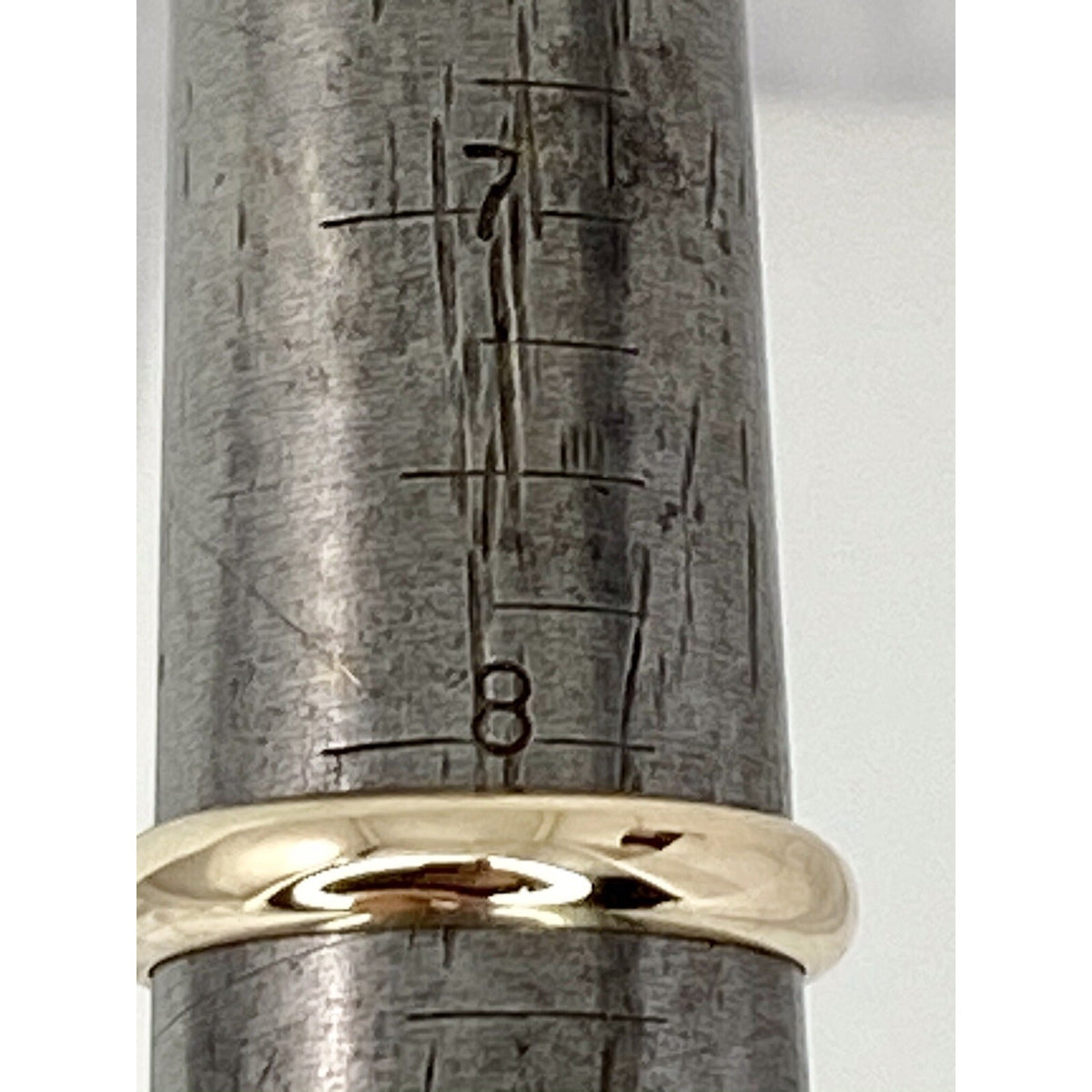 3.7mm Wedding Band Ring 14k Yellow Gold 3.9g Size 8.25