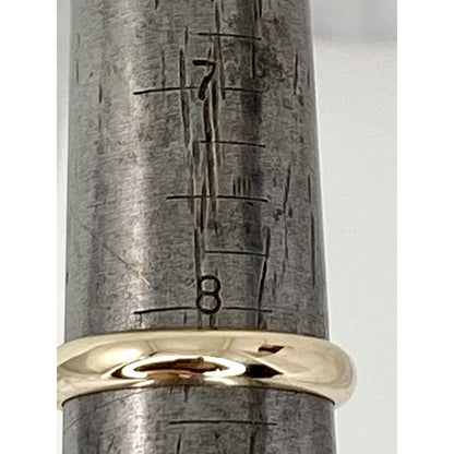 3.7mm Wedding Band Ring 14k Yellow Gold 3.9g Size 8.25